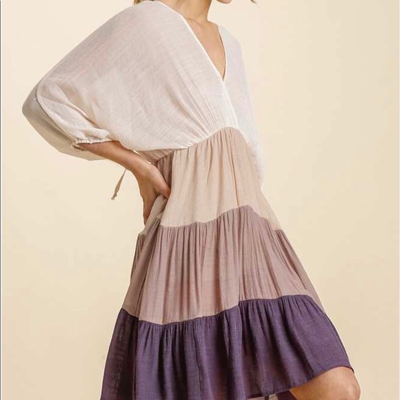 🔴SOLD🔴NWT! Beautiful Boho Cream/Latte Dress! - Picture 3 of 5